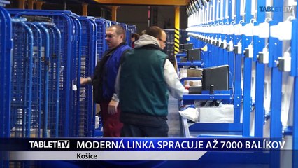 MODERNÁ LINKA SPRACUJE AŽ 7000 BALÍKOV