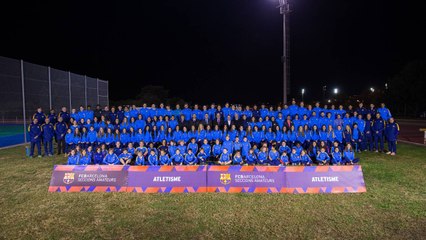 El president Bartomeu visita la secció d’Atletisme