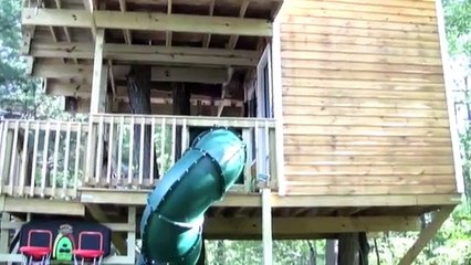 Pour faire plaisir à ses petits enfants, ce grand-père construit une magnifique maison dans un arbre