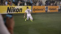 Gabigol garante vitória do Peixe na primeira final contra o Palmeiras e extravasa