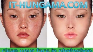 Remove acne and make face soft in adobe photoshop urdu tutorial