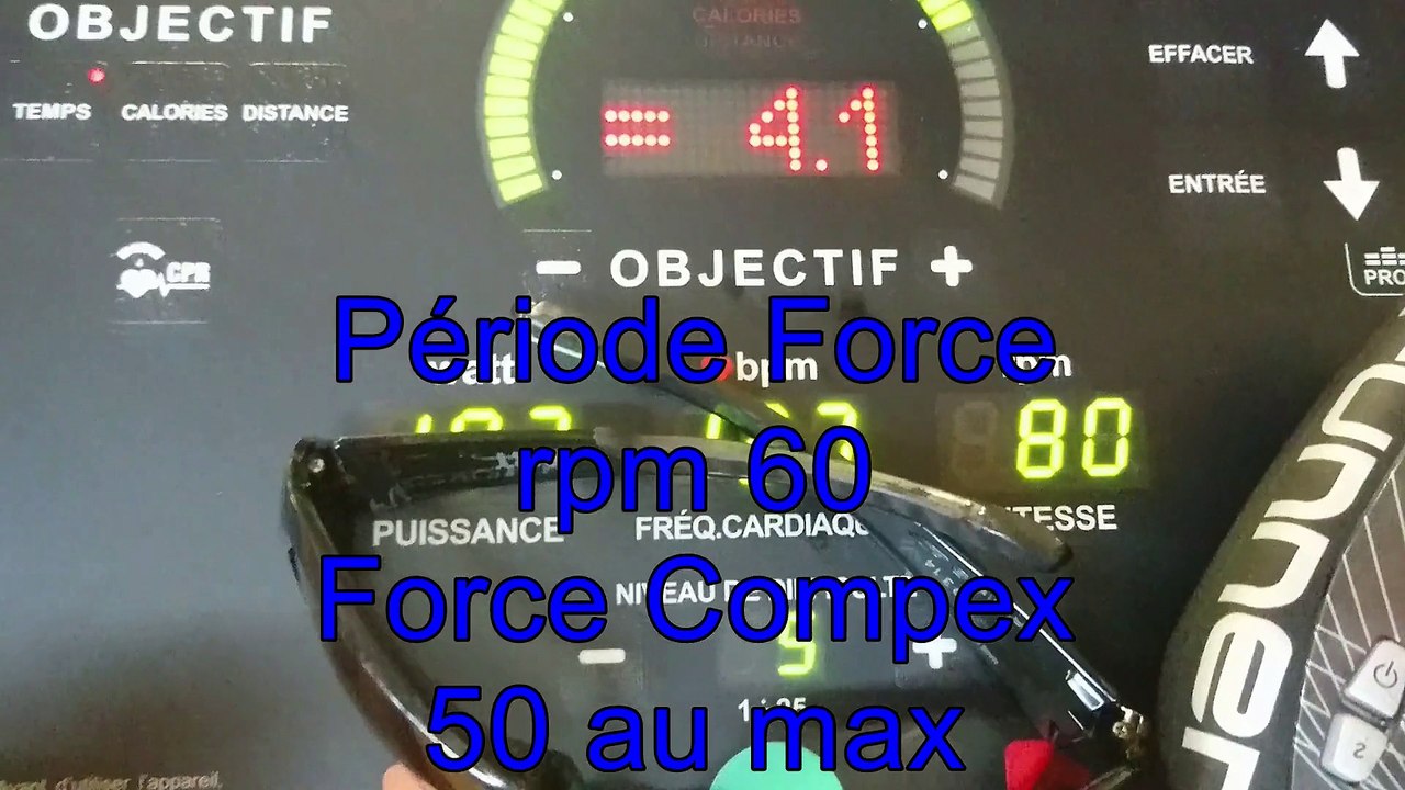 Musculation-Electro sur vélo selon Nicolas