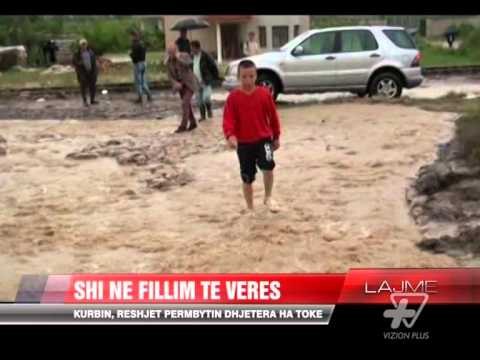 Kurbin, reshjet përmbytin dhjetëra ha tokë - News, Lajme - Vizion Plus