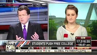 Neil Cavuto embarrasses student who wants free college and has no idea how to pay for it