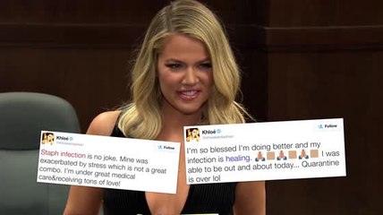 Khloe Kardashian erholt sich von ihrer Staphylokokken Infektion