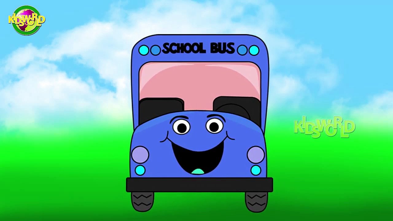 School Bus | Wheels On The Bus Go Finger Family Rhymes | Kids World Rhymes |