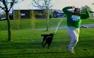 Dog Steals Hose and Soaks Owner