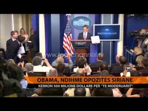 Obama, ndihmë opozitës siriane - Top Channel Albania - News - Lajme