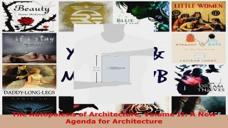 Read  The Autopoiesis of Architecture Volume II A New Agenda for Architecture Ebook Free