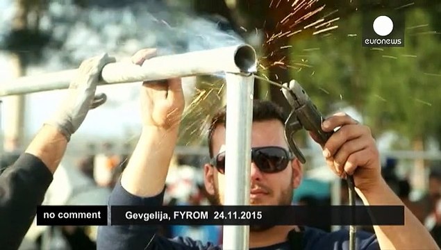 Pro-German chants amid migrants' protest on FYR Macedonia-Greek border