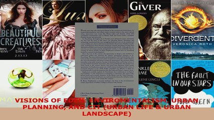 Read  VISIONS OF EDEN ENVIROMENTALISM URBAN PLANNING AND CIT URBAN LIFE  URBAN LANDSCAPE PDF Online