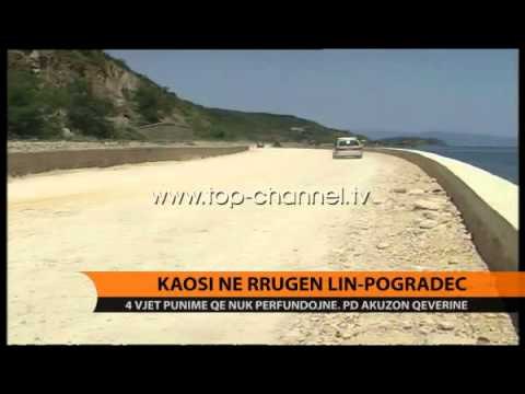 Kaosi në rrugën Lin-Pogradec - Top Channel Albania - News - Lajme