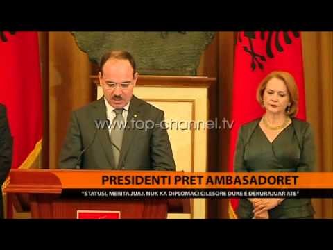 Presidenti pret ambasadorët - Top Channel Albania - News - Lajme