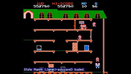 Mappy Playthrough [NES] - Level 80-90 2/2