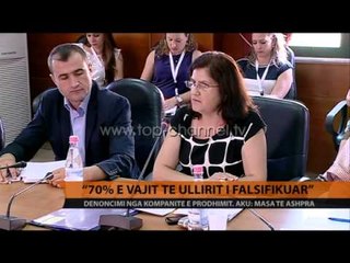 "70% e vajit të ullirit i falsifikuar" - Top Channel Albania - News - Lajme
