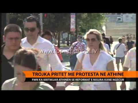 Trojka pritet me protesta në Athinë - Top Channel Albania - News - Lajme