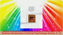 Social Influence Direct and Indirect Processes The Sydney Symposium of Social Psychology PDF