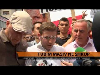 Tubim masiv në Shkup - Top Channel Albania - News - Lajme