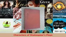 Read  Characters of Shakespears Plays Ebook Online