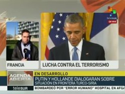 Francia: Hollande buscará apoyo de Rusia para combatir terrorismo