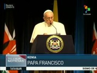 Papa Francisco llega a Kenia con un mensaje de reconciliación