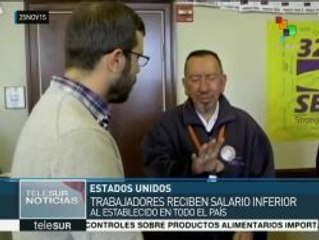 EE.UU.: trabajadores aeroportuarios exigen aumento salarial