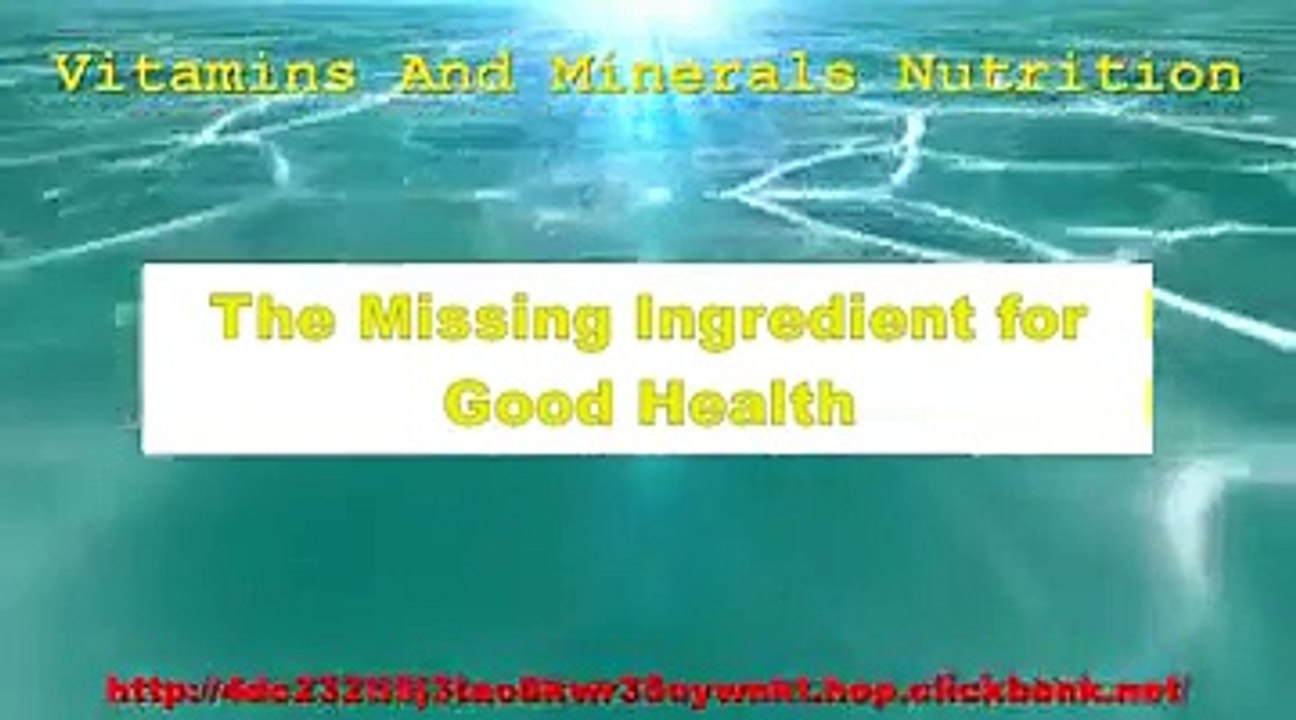 Vitamins And Minerals Nutrition