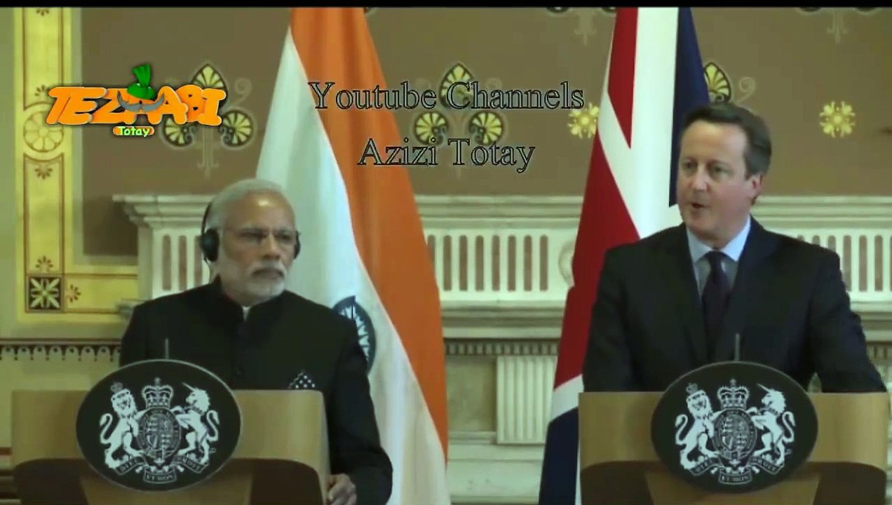 Modi and David Cameron Tezabi Totay