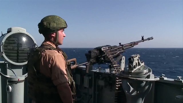 Ракетный крейсер «Москва» прибыл к побережью Латакии для противовоздушной обороны района