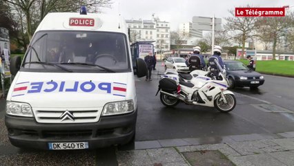 Brest. La police fait des contrôles près de la gare (Le Télégramme)