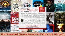 Download  Time Regained Remembrance of Things Past Naxos Ebook Free
