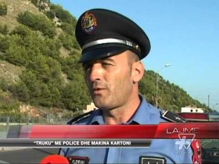 Policia ruan rrugët. "Truku" me policë dhe makina kartoni  - News, Lajme - Vizion Plus