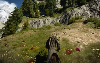 Witcher 3: climbing the mountain above Kaer Morhen