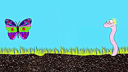 Learn phonics A - C with the Word Worm - Phonics video - Animation, cartoons