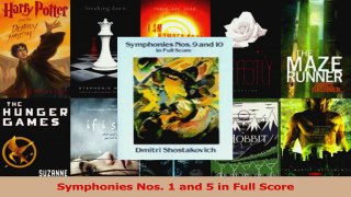Read  Symphonies Nos 1 and 5 in Full Score Ebook Free