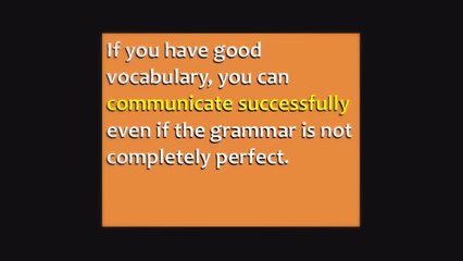 الكلمات أهم من القواعد فى الإنجليزية لكى تستطيع التخاطب مع الأخرين.mp4