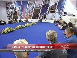 Basha: “Harta” në Kushtetuese - News, Lajme - Vizion Plus