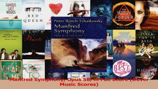 Read  Manfred Symphony Opus 58 in Full Score Dover Music Scores Ebook Free