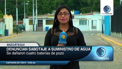 Denunciaron sabotaje de suministro del agua potable