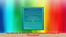 Handbook of Clinical Psychopharmacology for Therapists Read Online