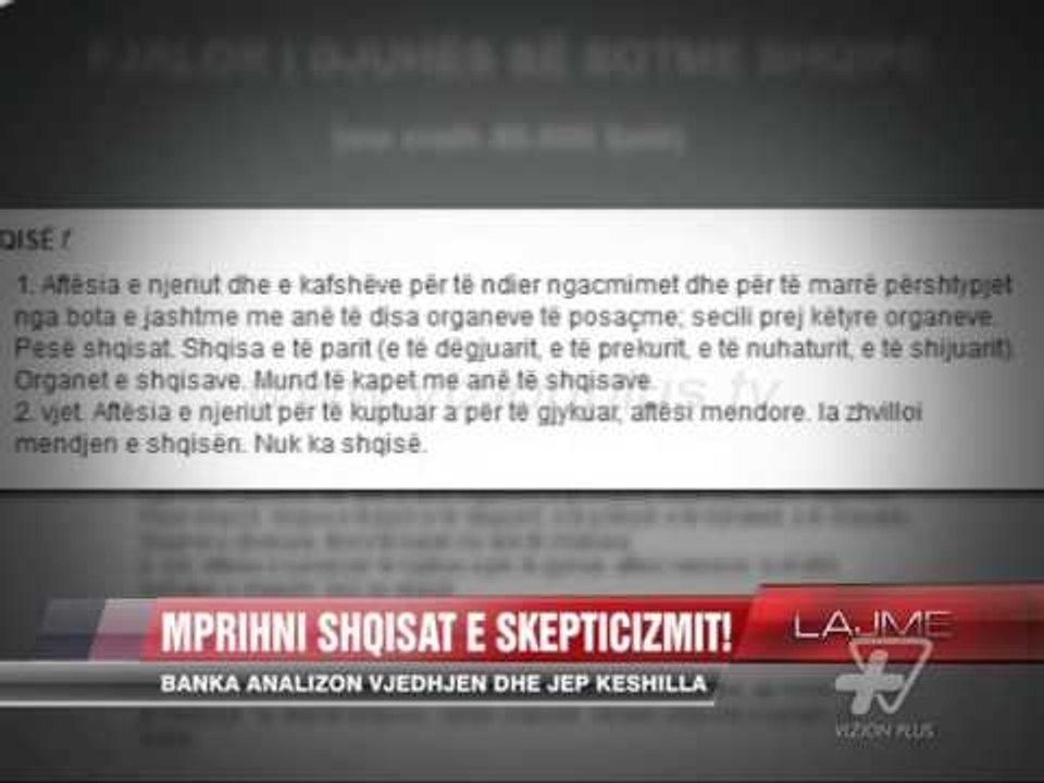 Banka e Shqipërisë analizon vjedhjen dhe jep këshilla - News, Lajme - Vizion Plus