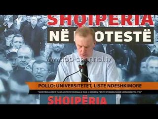 Pollo: Universitetet, listë ndëshkimore - Top Channel Albania - News - Lajme