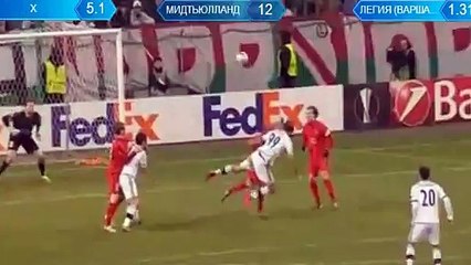 1st Half Goals & Highlights  Legia Warsaw v. Midtjylland 26.11.2015 HD