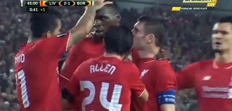 Christian Benteke Goal Liverpool 2 - 1 Bordeaux Europe League 26-11-2015