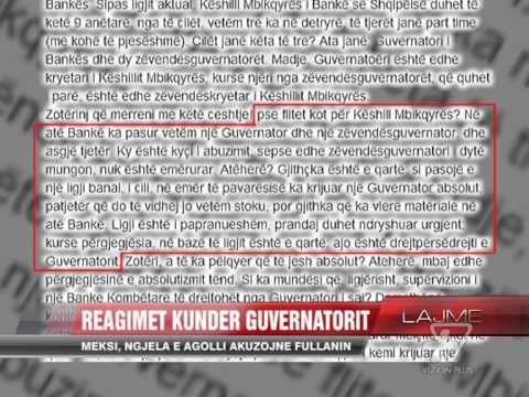 Reagimet kundër Guvernatorit Fullani - News, Lajme - Vizion Plus