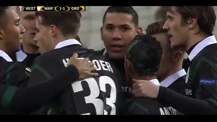 1-1 Maduro Goal - Marseille 1-1 Groningen - 26-11-2015