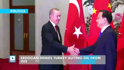 Erdogan denies Turkey buying oil from ISIS