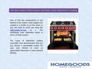 Get New Cookers Milton_Keynes and Make a Style Sta