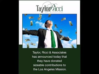 Charitable Donations to the Los Angeles Mission - Taylor Ricci And Associates