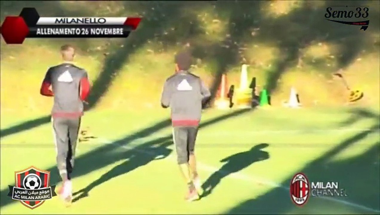 Milan training session 26.11.2015